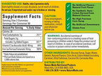 Authentic Nature Made USA imported gluten free iron supplement packaging details