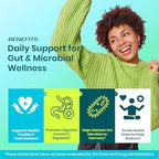 USA imported dietary supplement for women's digestive wellness and bloating relief
