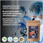 Fine texture of pure organic fig powder for healthy smoothie recipes