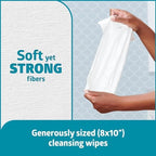 Side view of 12 pack bulk supply of Medline wipes