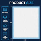 Side view showing 7-layer design of Aay disposable bed pads