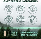 Natural Rhythm 120 vegetarian capsules bottle displaying non GMO and gluten free certifications