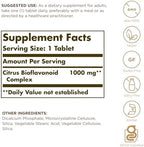 Solgar Citrus Bioflavonoid Complex supplement facts panel and nutritional profile