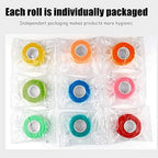 Kuvvfe premium cohesive stretch tape roll highlighting the self-adherent non stick properties