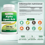 Authentic USA imported Best Naturals Alpha Lipoic Acid bottle
