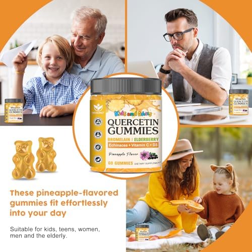 Premium imported USA wellness gummies package displaying sixty count family serving size
