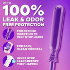 CleanSeal wrapper for quiet and hygienic tampon disposal.