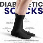 Close up of GERVRA seamless toe construction for sensitive feet