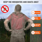 Person wearing 2win2buy breathable insect protection suit