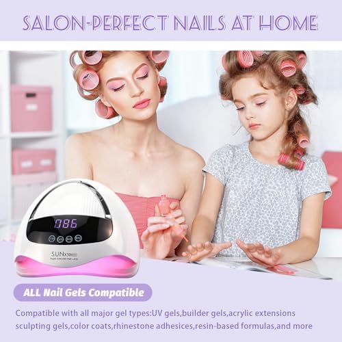 Top view of GGUP 500W UV LED nail lamp for salon use