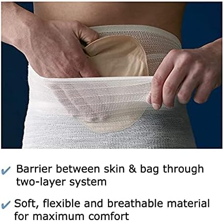Breathable cotton blend fabric texture of CareFix hernia support garment