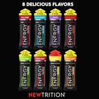 Group shot of four different NewTrition flavor variants available in India.