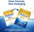 Flaxseed oil enhanced Refresh Optive Mega-3 triple action lubricant eye drops.