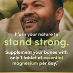 Authentic USA imported Nature's Bounty Magnesium whole body support product seals and batch code verification.