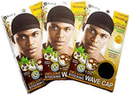 Close up of King.J organic treated wave cap fabric texture and wide band