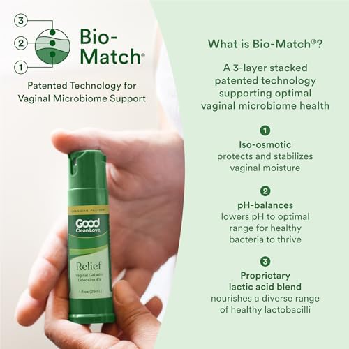 Authentic Good Clean Love feminine relief gel for postpartum and menopause support.