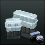 BCDHAMATE 20 slots insulin and peptide vials refrigerator storage holder set front view showing transparent stackable medication trays