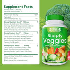 Simply Nature's Pledge whole food superfood supplement capsule details and benefits.
