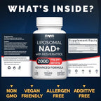 Mom Nutrix Liposomal NAD USA imported supplement label