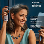 Side view showing Clairol hair spray nozzle and product details