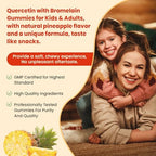 Authentic USA imported sugar free quercetin supplement packaging for family health