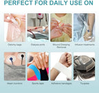 Alcohol free adhesive remover for stoma and wound care dressings
