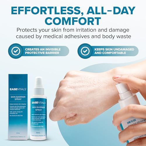 Alcohol free sting free medical adhesive protective spray bottle