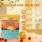 Elional cortisol powder single-serve sticks for stress and mood management.