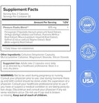 O Positiv MENO supplement facts label showing Pleasure Positiv herbal blend