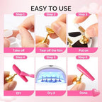 Nail art tool kit for professional and home salon use