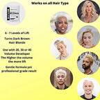 Blond Forte professional hair bleach powder packets showing Italian made quality formulation