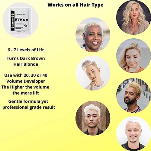 Blond Forte professional hair bleach powder packets showing Italian made quality formulation