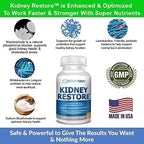 Kidney Restore natural cellular health formula for toxin elimination and phosphorus balance.
