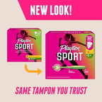 Playtex Sport 360 degree leak defense diagram showing FlexFit interlocking fibers.