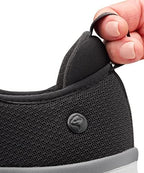 Silver's footwear showing the removable True Fit insole and spacers.