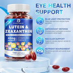 High-potency Lutein and Zeaxanthin softgel capsule close up