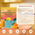 Elional ashwagandha and l-theanine drink mix for cortisol reduction.