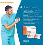 Portable pre-moistened adhesive remover wipes for sensitive skin