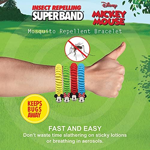 Adjustable waterproof Superband insect repellent bracelet for adults