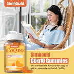 Simhould imported CoQ10 plus zinc and vitamin B3 daily wellness gummies side by side showcase