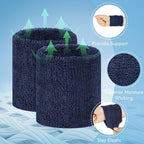 Peasug elastic sweatbands for tennis and basketball