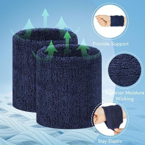 Peasug elastic sweatbands for tennis and basketball