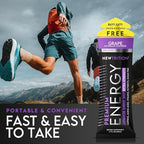 Nutritional facts label on NewTrition 1.7 Fluid Ounce energy shot bottle.