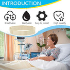 PAILON abdominal feeding tube holder belt showing the flexible hook and loop closure system