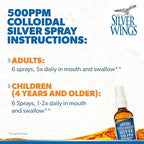Authentic Natural Path Silver Wings dietary supplement bottle with easy to use spray top nozzle