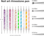 Petutu nail dotting tools with acrylic glitter handles