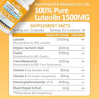 RimTuku luteolin capsules with liposomal absorption matrix for enhanced memory.