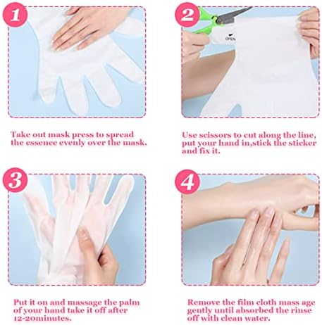 Hydrating rose hand mask peel gloves for dry skin moisturizer