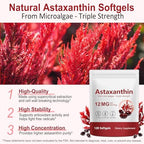 Vita-NuAge Nutrition Astaxanthin imported dietary supplement daily dosage instructions label