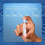 TheraTears electrolyte balanced formula for sensitive eye relief.